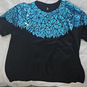 Blue/Black Holographic Tee